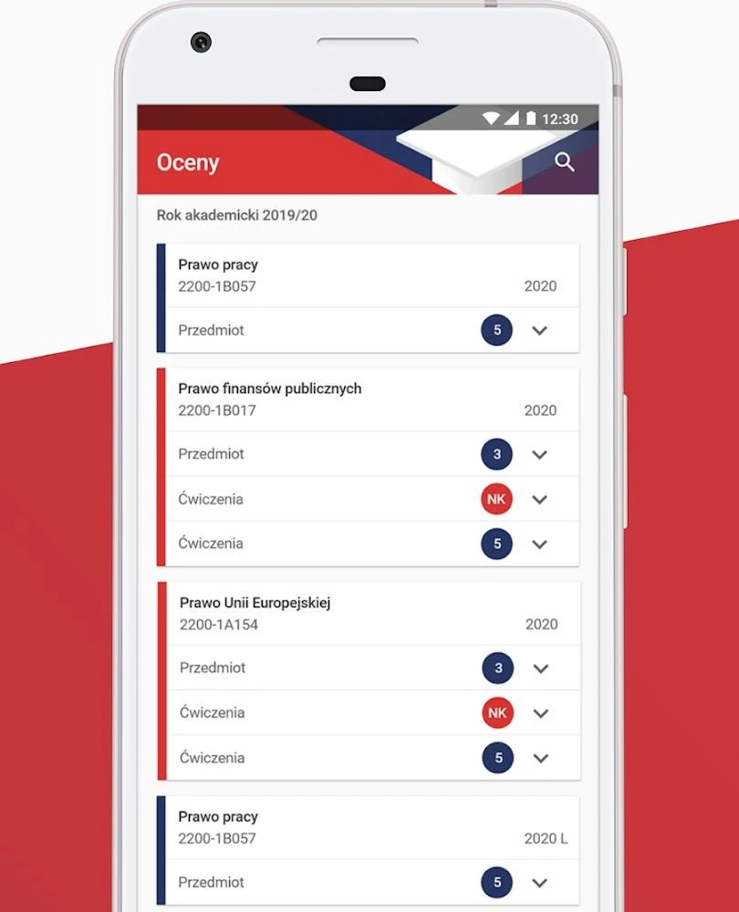 grafika ilustracyjna zawartości aplikacji Mobilny USOS 2.0 - 04