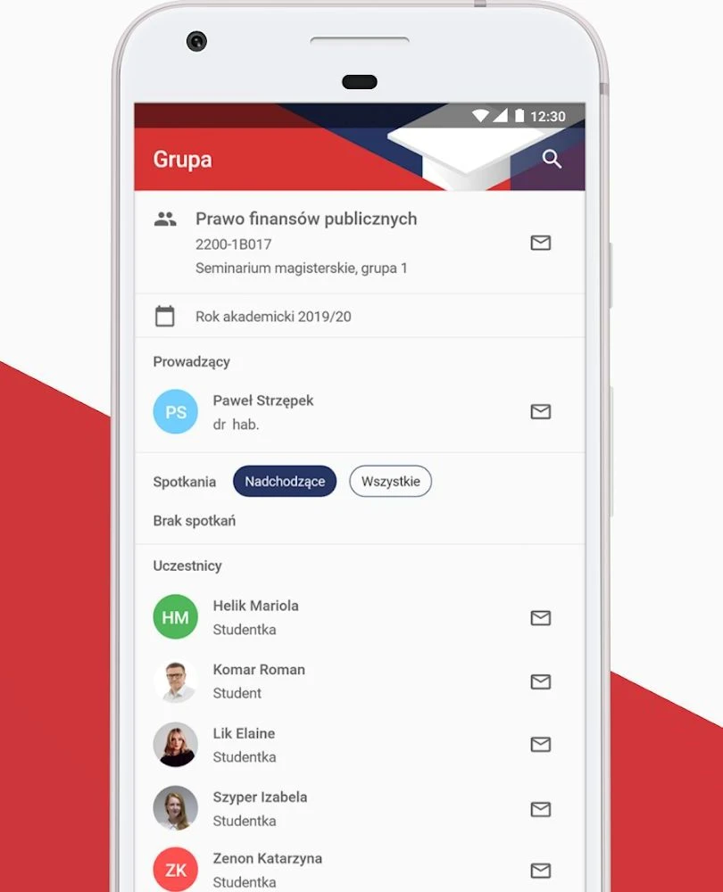 grafika ilustracyjna zawartości aplikacji Mobilny USOS 2.0 - 06